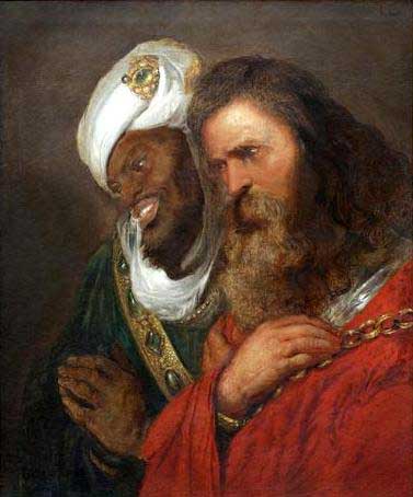 Saladin and Guy de Lusignan